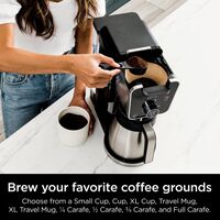 Ninja - DualBrew PRO 12-Cup Specialty Coffee System with Thermal Carafe, K-Cup Compatible, Hot Wa... - Back View