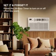TCL - 350 Sq. Ft. 8,000 BTU Smart Through-the-Wall Air Conditioner with 4,200 BTU Supplemental He... - Back View