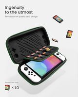 tomtoc - FancyCase-G05 Slim Case for Nintendo Switch - OLED Model, Nintendo Switch, EVA hard shel... - Back View