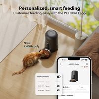 PETLIBRO - Air WiFi Pet Feeder 2L - Black - Back View