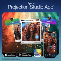 Epson - Lifestudio Flex Plus 4K PRO-UHD Portable Lifestyle Smart Projector with Sound by Bose Tec... - Back View