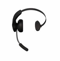 BlueParrott - Pro B350 Wireless Bluetooth Mono Headset with 98% AI Voice Isolation Mics and Light... - Back View