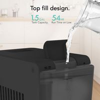 Vornado - EV3 Whole Room Evaporative Humidifier - Black - Back View