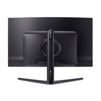 Acer - 31.5” QD-OLED Curved UHD 240Hz 0.03ms FreeSync Gaming Monitor with HDR (DisplayPort, HDMI)... - Back View