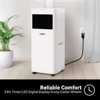 Aeric - 400 Sq. Ft. Portable Air Conditioner - White - Back View