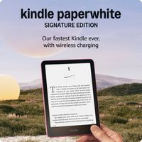 Amazon - Kindle Paperwhite Signature Edition (32 GB) - 2024 - Metallic Raspberry - Back View