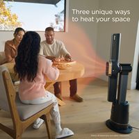 Shark - TurboBlade Cool + Heat – 2-in-1 Bladeless Tower Fan & Space Heater for Customizable Year-... - Back View