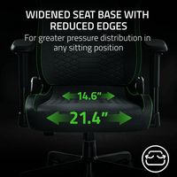Razer - Iskur V2 X Ergonomic Gaming Chair - Dark Gray - Back View