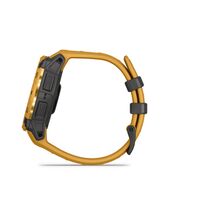 Garmin - Instinct 3 Solar GPS Smartwatch 45 mm Fiber-reinforced Polymer - Solar Sunburst with Sun... - Back View