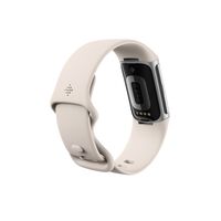 Google - Charge 6 Advanced Fitness & Health Tracker - Works with Android and iOS - Porcelain - (2... - Back View