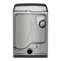 Maytag - 7.4 Cu Ft. Smart Gas Dryer with Pet Pro Option - Classic Silver - Back View