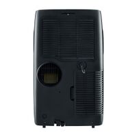 LG - 400 Sq. Ft. Smart Portable Air Conditioner - Black - Back View