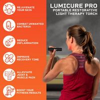 LifePro - Infrared & Red Light Therapy – Portable Pain Relief for Joints, Muscles & Inflammation,... - Back View