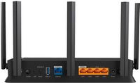 TP-Link - Archer BE5000 Dual-Band Wi-Fi 7 Router - Black - Back View