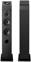 Sony - 3-way 4-driver hi-res Floor-Standing speaker (2025) each - Black - Back View