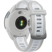 Garmin - Forerunner 165 GPS Smartwatch 43 mm Fiber-Reinforced Polymer - Gray/Whitestone - Back View