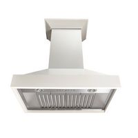 ZLINE - 30 inches - Externally Vented - Wall Range Hood - stainless steel - Back View