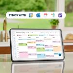Skylight - Calendar 2: 15 Inch Touchscreen Smart Calendar and Chore Chart - Charcoal - Back View