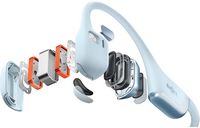Shokz - OpenRun Pro 2 Mini Wireless Bone Conduction Open-Ear Bluetooth Sports Headphones - Sky Blue - Back View