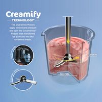 Ninja - CREAMi, Ice Cream Maker, 7 One-Touch Programs - Cloud Silver - Back View