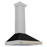 ZLINE DuraSnow - 35 inches - Convertible & Convertible - Wall Range Hood - DuraSnow Stainless Steel - Back View