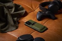 The Ridge Wallet - Magsafe Cardholder - Matte Olive - Back View