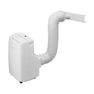 LG - 300 Sq. Ft. 7,300 BTU DOE Smart Portable Air Conditioner - White - Back View