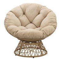 OSP Home Furnishings - Papasan Chair - Cream