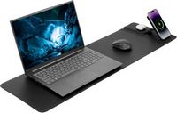 SaharaCase - Universal Desk Mat with Wireless Charging - Black