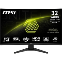 MSI - MAG 321CQF E18 32" Rapid VA LCD Curved QHD 180Hz 0.5ms FreeSync Gaming Monitor with HDR rea...