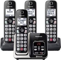 Panasonic - KX-TGD864S Link2Cell DECT 6.0 Expandable Cordless Phone System with Digital Answering...