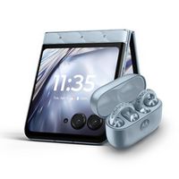 Motorola - razr 2025 256GB with bud loops - PANTONE Ice Melt (Unlocked)