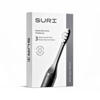 3x SURI Midnight Brush Replacement Head in Bio Bag, in a Box - Black
