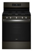 Whirlpool - 5.0 Cu. Ft. Freestanding Gas Range with Air Cooking Technology and Steam Clean - Blac...