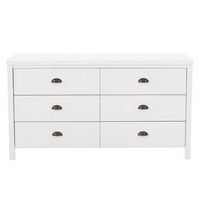 CorLiving - Boston 6-Drawer Dresser - White