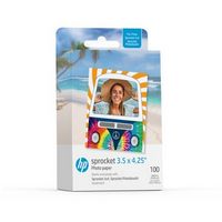 HP Sprocket 3.5" x 4.25” Zink Sticky-backed Photo Paper (100 Sheets) for HP Sprocket 3x4 Photo Pr...