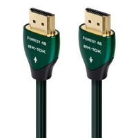 AudioQuest - Forest 48 7.4%27 4K-8K-10K 48Gbps In-Wall Rated HDMI Cable - Black with Green Stripes