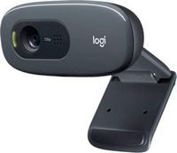 Logitech - C270 720 Webcam with Noise-Reducing Mics - Black