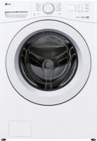 LG - 4.5 Cu. Ft. High-Efficiency Stackable Smart Front Load Washer with AI Wash and ColdWash Tech...