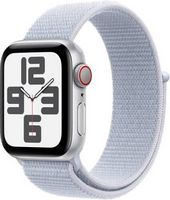 Apple Watch SE 2nd Generation (GPS+Cellular) 40mm Aluminum Case with Blue Cloud Sport Loop - Silv...