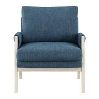 OSP Home Furnishings - Kade Wood Frame Armchair - Navy