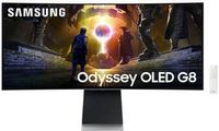 Samsung - Odyssey OLED G8 34&quot; Curved Ultra-WQHD AMD FreeSync Prem Pro 175Hz 0.03ms Smart Glare Fr...