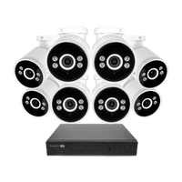 Swann - AdvancedX Series / NVR-8ADVANX / 1TB / 8x NHD-ADVANXB 4K Spotlight Bullet IP Cameras / Po...