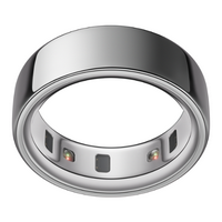 Oura Ring 4 - Smart Ring - Size Before You Buy with Oura Ring 4 Sizing Kit - Size 5 - Silver