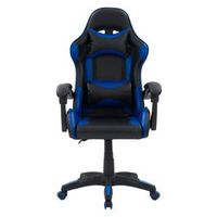 CorLiving - Ravagers Gaming Chair - Black and Blue