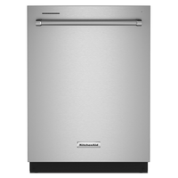 KitchenAid - 24" Front Control Built-In Dishwasher with Tub, ProWash Cycle, 3rd Rack, 39 dBA - St...