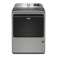 Maytag - 7.4 Cu. Ft. Smart Gas Dryer with Extra Power - Classic Silver