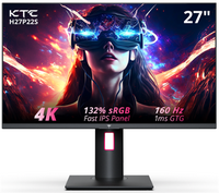 KTC - H27P22S 27" 4K UHD Gaming Monitor, 160Hz 1ms Fast IPS Monitor, Freesync/G-Sync, HDR400, 132...