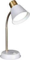 OttLite - Beam LED Desk Lamp White w/Gold Accents - White