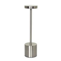 Simple Designs - 12.75&quot; Mushroom Magic Disc Dimming &amp; Rechargeable Cordless 4-Way Touch Sensor St...